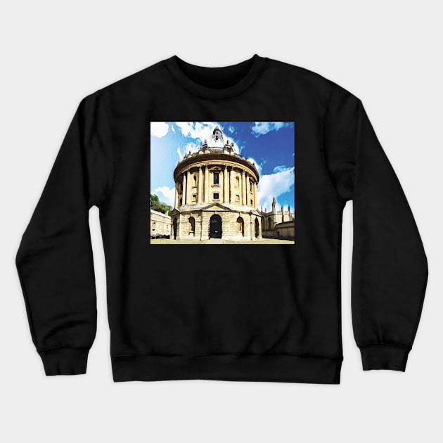 Oxford town in England watercolour effect Crewneck Sweatshirt by gezwaters